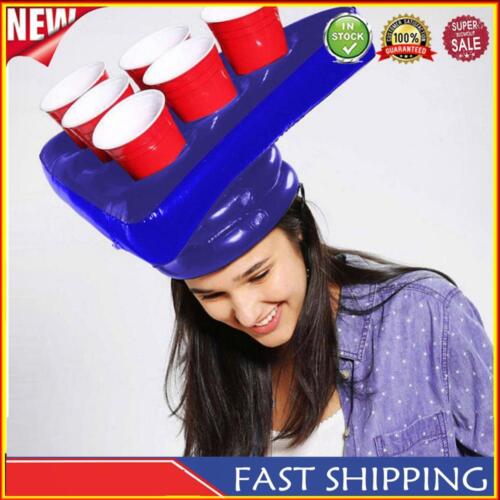 Throwing Toss Game Inflatable Beer Pong Triangle Cap Outdoor Lawn Parties Toys - Picture 1 of 7