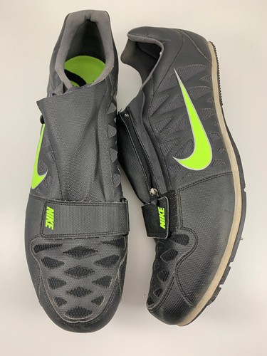 NIKE Zoom LJ4 Long Jump Pole Vault 415339-070 Track Field Black Volt Sil Sz  15 | eBay