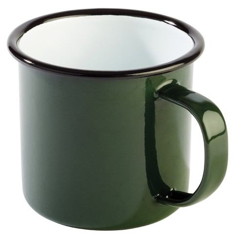 Serie ENAMELWARE Tasse Henkelbecher 4 Farben aus emailliertem Metall Gastlando - Picture 12 of 13