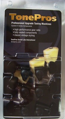 GKB33K-B TonePros Tuning Machines 3 x 3, ''Drop In'', Black