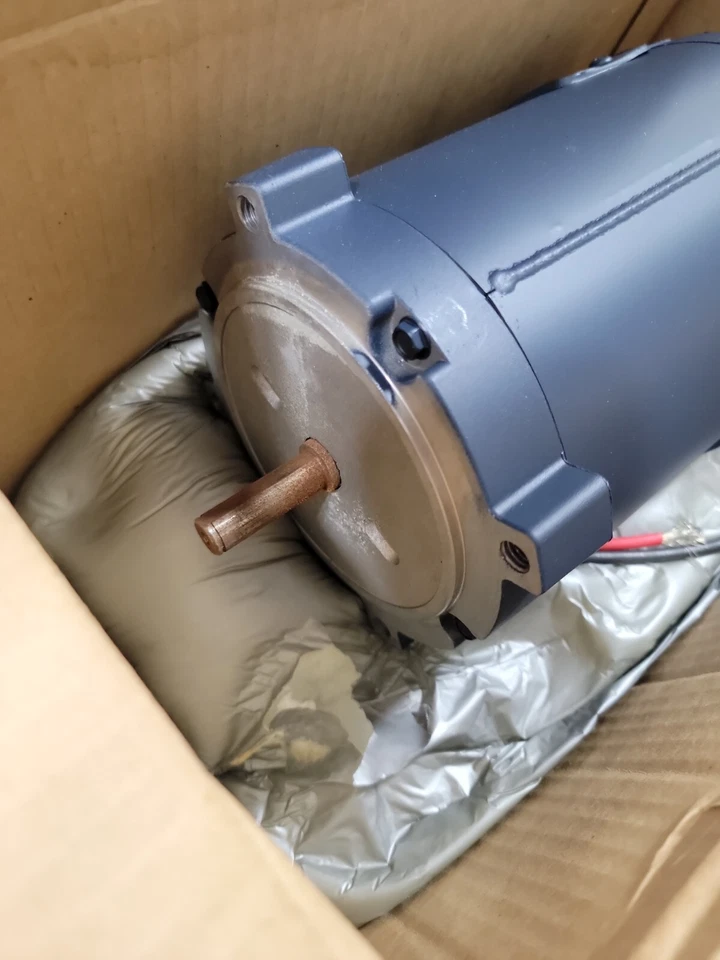 Leeson 1/3 .33 Hp 12V DC Motor Ball Bearing 2850 Rpm C Face 1/2" Shaft PS56C - Image 3 of 4