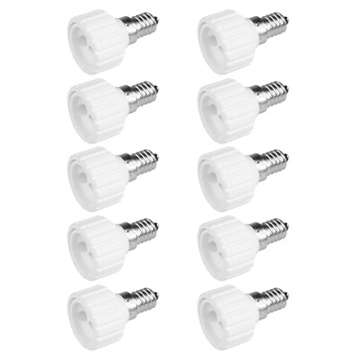 10x Lampensockel Adapter E14 auf GU10 Fassung Sockel Stecker Glühbirne Lampe LED