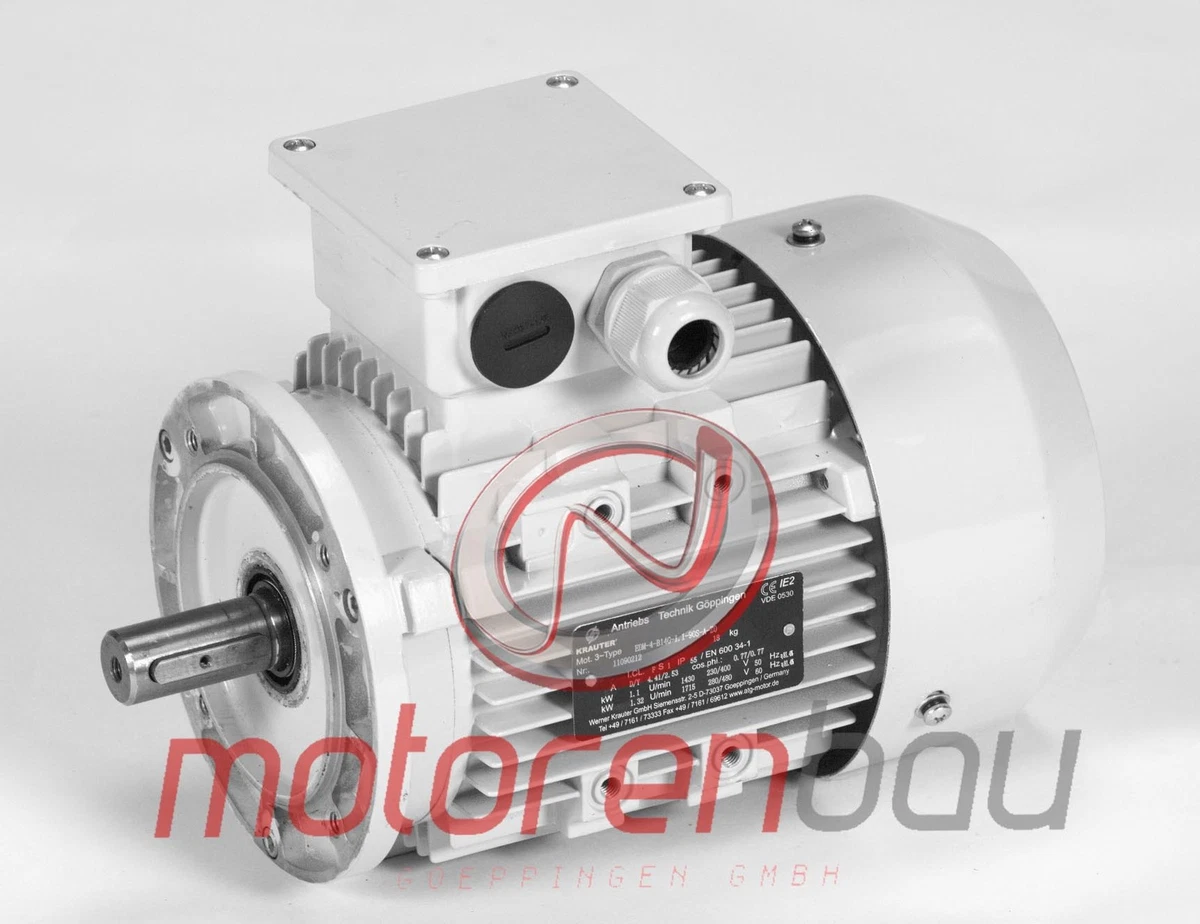 Drehstrom-Motor, Normmotor, 0,12 KW 1500 U/min. B14