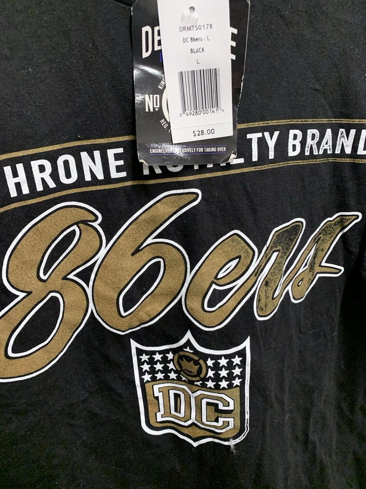 OOP RARE Dethrone Royalty Adult Man Size Large L T-Shirt  Daniel Cormier UFC NEW - Image 2 of 4