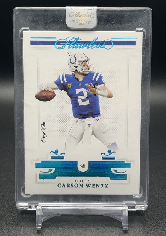 2021 Carson Wentz Panini Flawless Platinum 1/1 #17