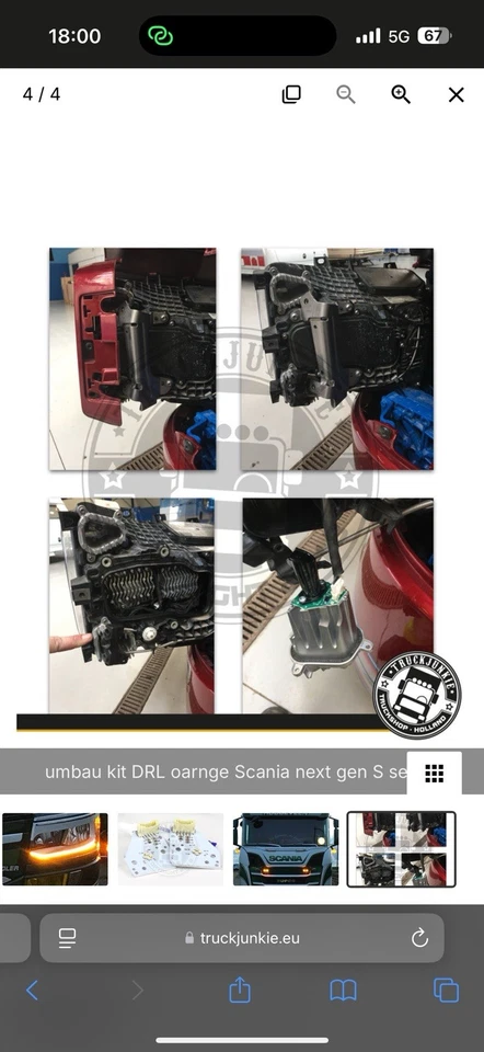 Kit Di Luci Diurne - DRL Adatto Per Scania - Xenon Bianco - Immagine 4 di 4