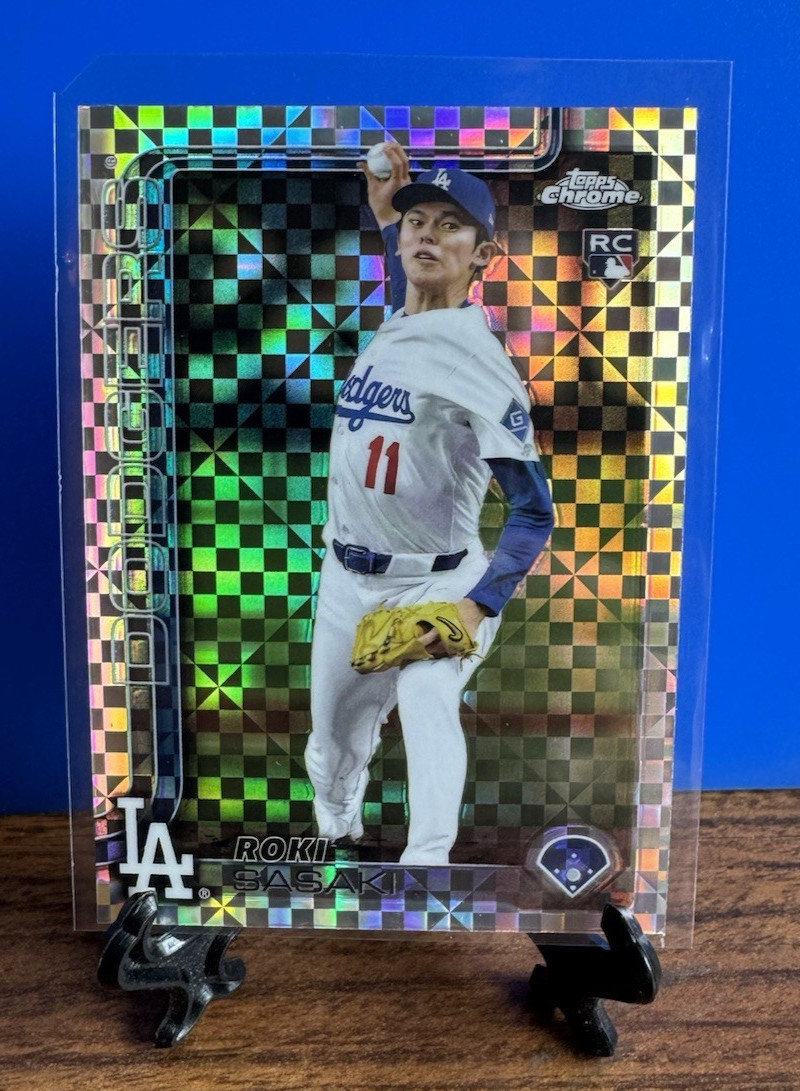 2025 Topps Chrome - Roki Sasaki #217 X-Fractor (RC) Rookie Dodgers