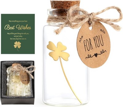 Vierblättriges Kleeblatt aus Edelstahl   Glücksbringer, Geschenkidee