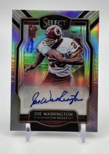 2019 PANINI SELECT JOE WASHINGTON AUTO SILVER PRIZM #d/199