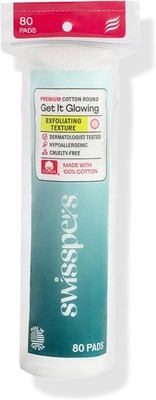 Hypoallergenic Exfoliating Rounds for Face with Raised Textured Surface