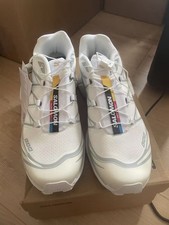 Salomon XT-6 GTX Goretex White Grey Men's Trainers UK 7 Brand New Fast Shipping