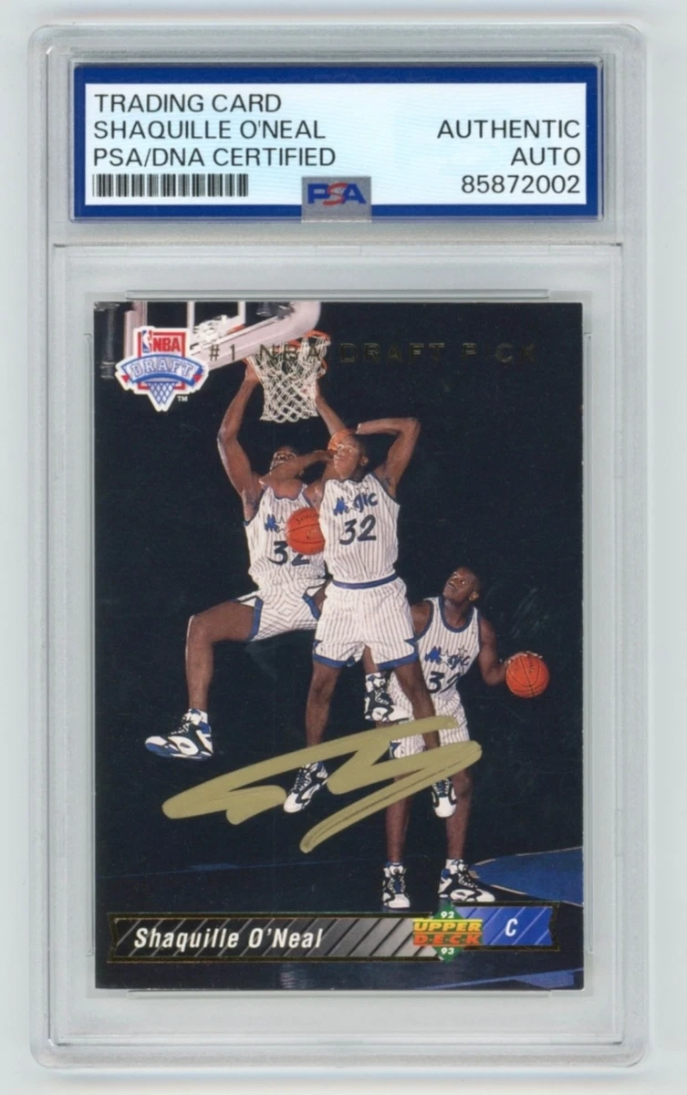 Shaquille O'Neal Autographed Basketball Trading Cards for sale | eBay