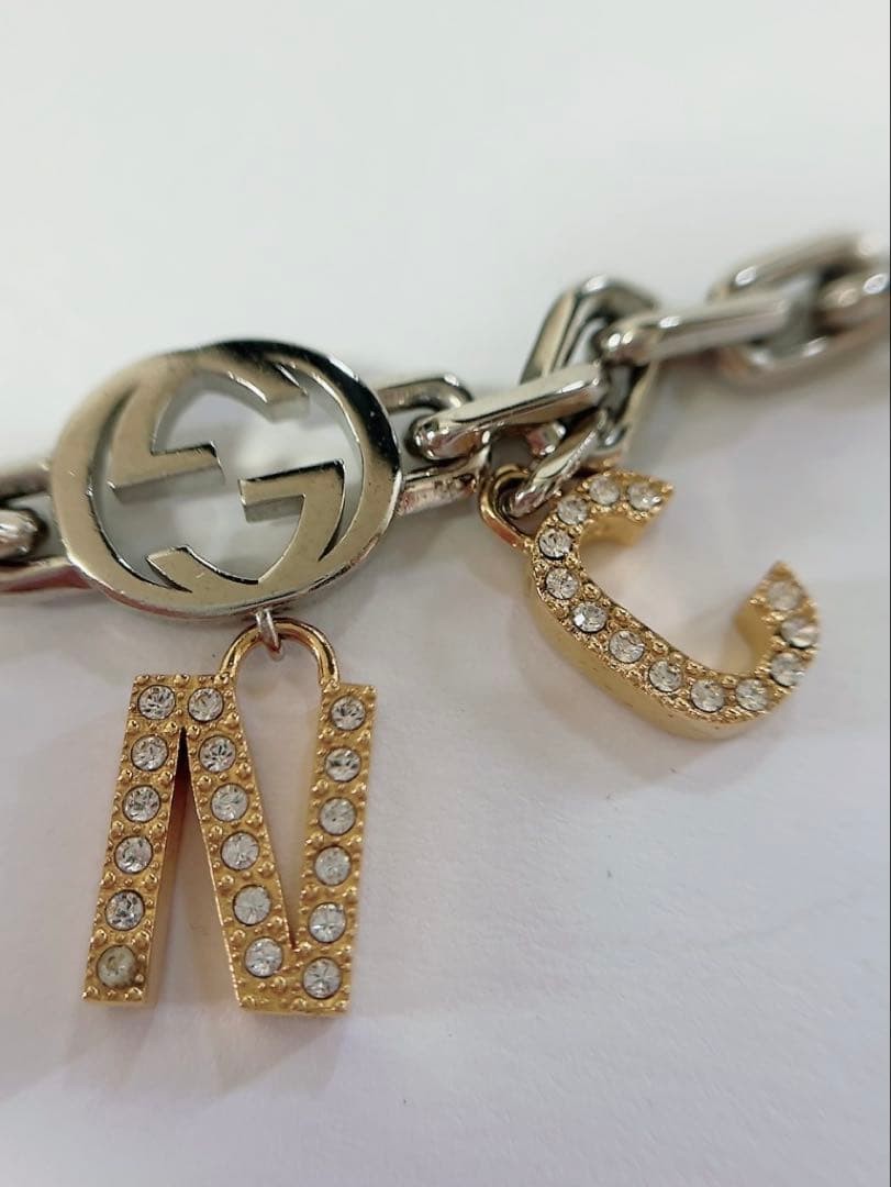 Gucci x Balenciaga Crystal Charm Bracelet Authentic Used thumbnail 3