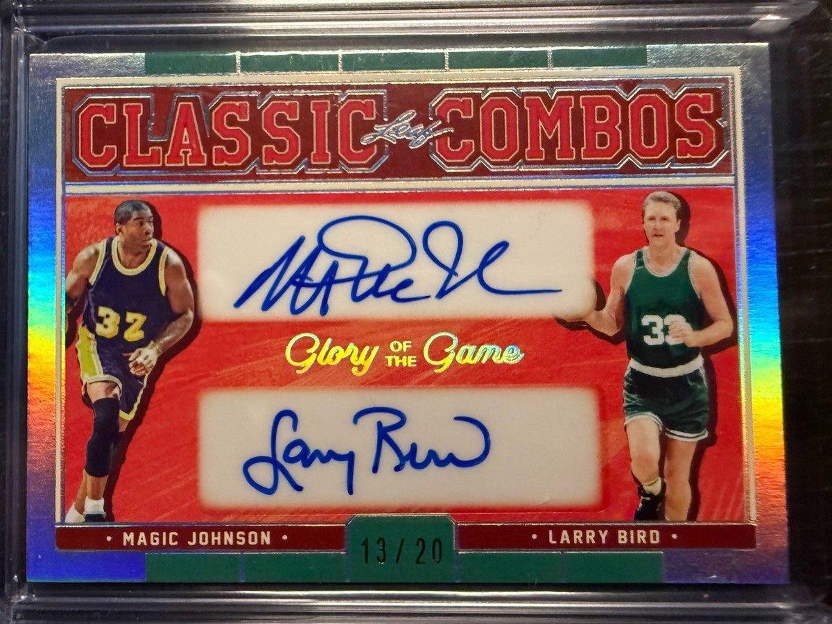 2025 Leaf Glory Of The Game LARRY BIRD MAGIC JOHNSON Dual Auto #13 