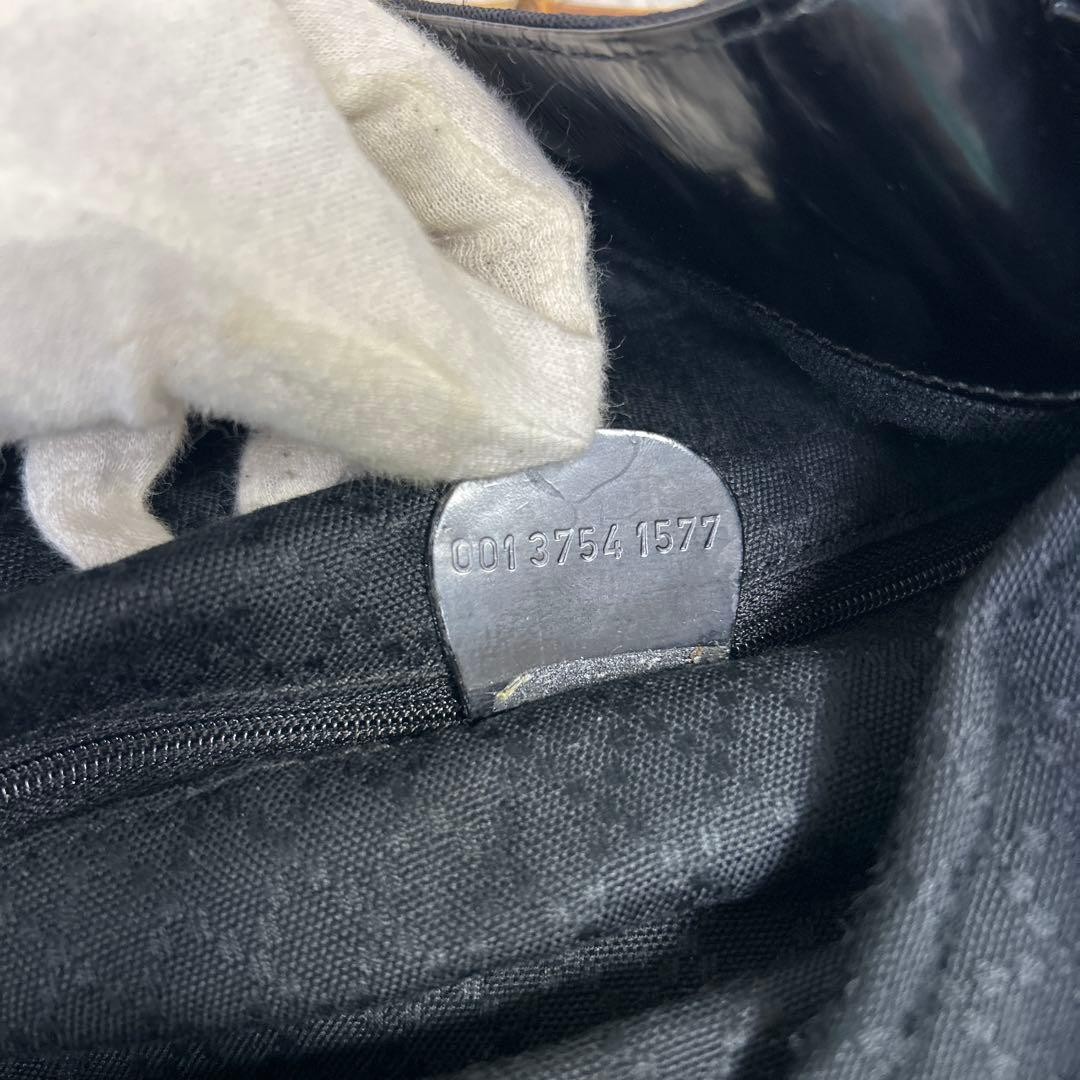 Minimal Bamboo Gucci Nylon Bag Handbag Black - GUCCI thumbnail 16