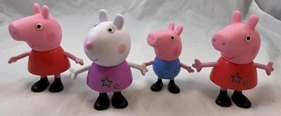 Hasbro Peppa Wutz Figuren Set Peppa Suzy Schaf George 4 Stück Spielfiguren Rar - Bild 1 von 4
