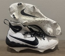 Nike Alpha Huarache NXT Metal Baseball Cleats White Mens 7 Youth 7Y DJ6517 NWOB