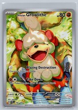 Hisuian Growlithe Illustration Rare SV06: Twilight Masquerade Holo 181/167 NM on eBay