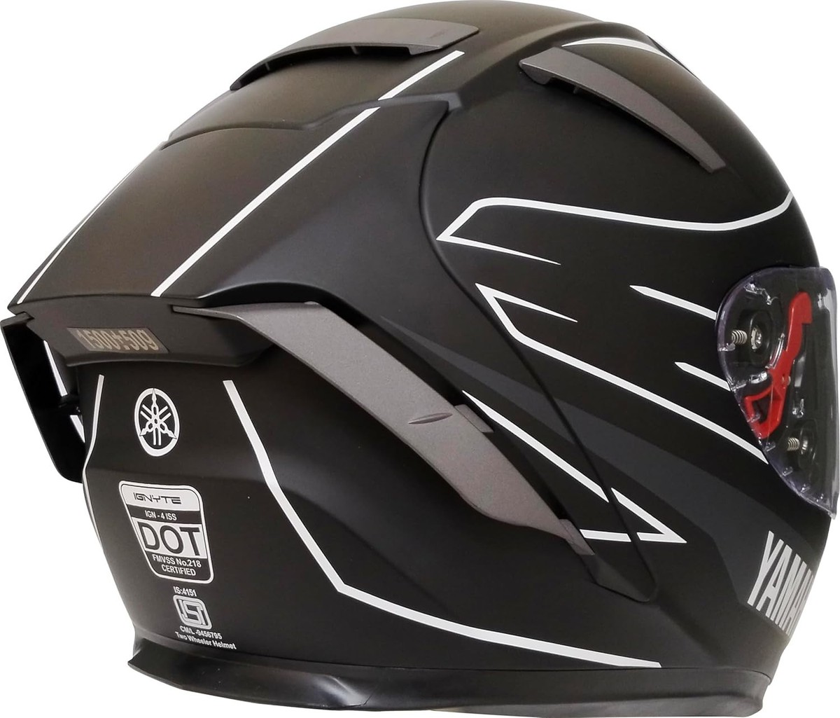 Yamaha Helmet RB ブラック Lサイズ Yamaha Y4 Full Face Helmet Matt Black Size M L XL Y6ATZ1MB0L24 | eBay