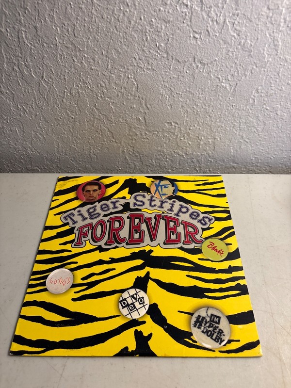 TIGER STRIPES FOREVER 10" VINYL YELLOW BLACK SPLATTER COLORED RECORD 1996 VG+/EX