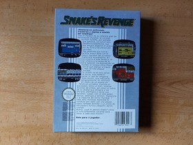 Caja, corcho y manual de reemplazo del Snake's Revenge para NES - Nintendo NES.