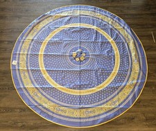 French Provencal Coated Tablecloth Marat Avignon Lavender Bastide 70"