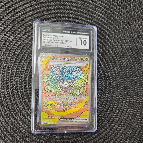 Teal Mask Ogerpon ex graded CGC 10 for sale on eBay