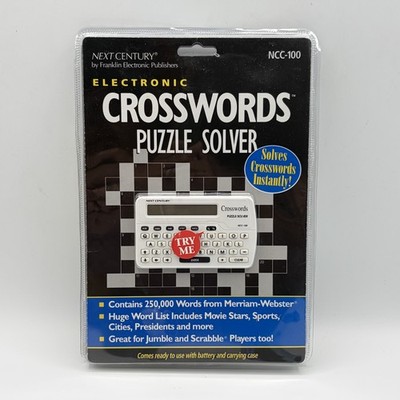 New Franklin Electronic Crosswords Puzzle Solver Next Century NCC-100 Sealed