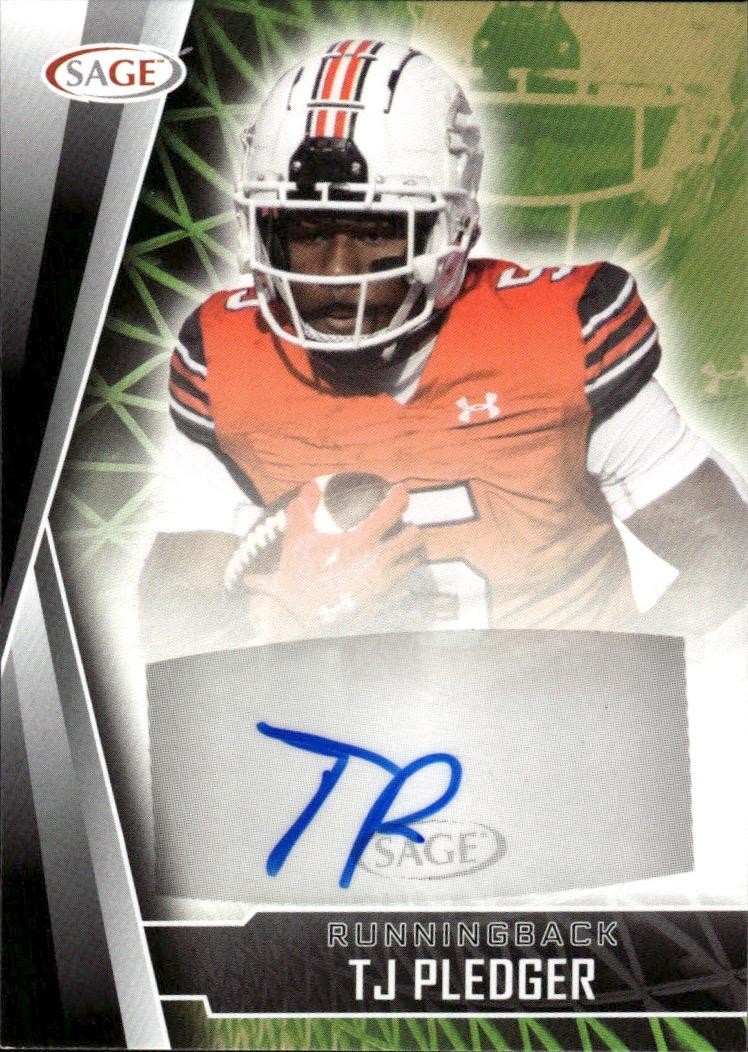 2022 SAGE #A-TJP T.J. Pledger Autographs Black