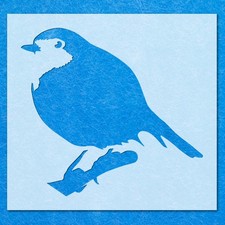 Robin Bird Christmas Stencil: Mylar Airbrush Wall Art Painting Crafts , DIY