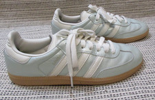 Womens Adidas Originals Samba Og IG1965 Linen Green Blue Metallic Size 8 1/2