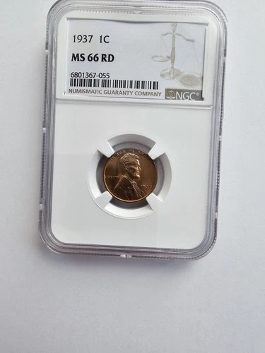 1937 P MS66 LINCOLN WHEAT PENNY/CENT GRADED NGC 1C P MINT COPPER COIN