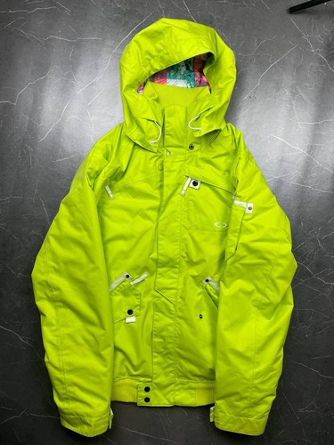 Oakley Lime Green Ski Jacket Large Waterproof Hooded