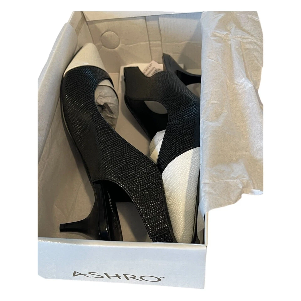 Zapatos de Vestir Ashro Midnight Terciopelo Cordones Blanco y Negro Estilo 232481 Talla 8M Foto 3 de 4