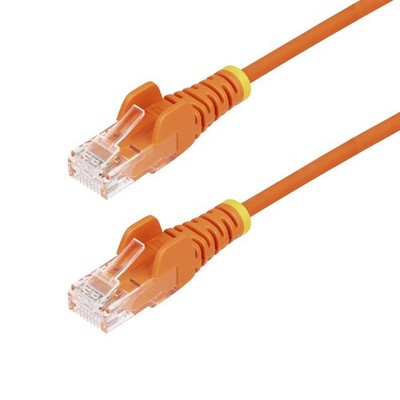 StarTech 15m Orange Slim CAT6 Ethernet Cable, Snagless RJ45, UTP, LSZH, 28AWG...