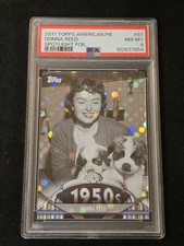 2011 Topps American Pie Donna Reed Actress 1950s Spotlight Foil /76 PSA 8