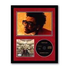 The Weeknd "Blinding Lights" AUTOGRAPH Signed Photo Framed 11x14 CD Display ACOA