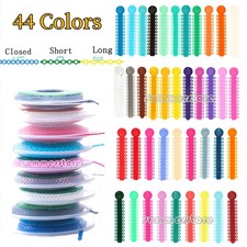 44 Color Dental Orthodontic Elastic Power Chain Short/Closed/Long/Ligature Ties