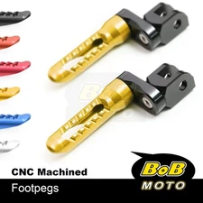 BOB Front Footpegs 25mm Lower For Harley Breakout Softail Fat Boy Street Bob