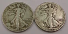 1941-P and 1943-P  Walking Liberty Half Dollars VG/Fine (2 Coins)