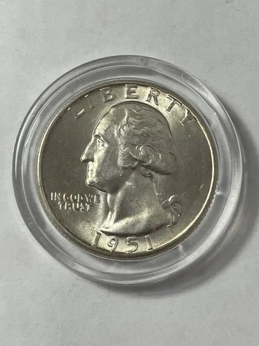 1951-D Washington Quarter 90% Silver Better Date BU Coin