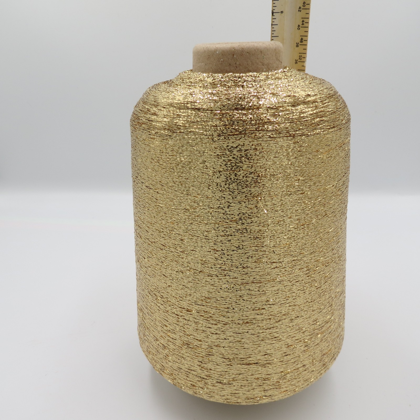 Lurex Branded Satin Gold Metallic Yarn / Thread PMR-3720 1/69" 557grs Cone