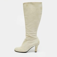 Gucci Size 39 Grey Suede Knee Length Boots