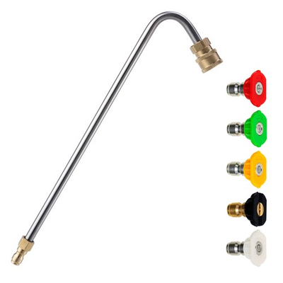 #ad M MINGLE Stainless Steel Pressure Washer Gutter Cleaner 120 Degree Angled $28.88