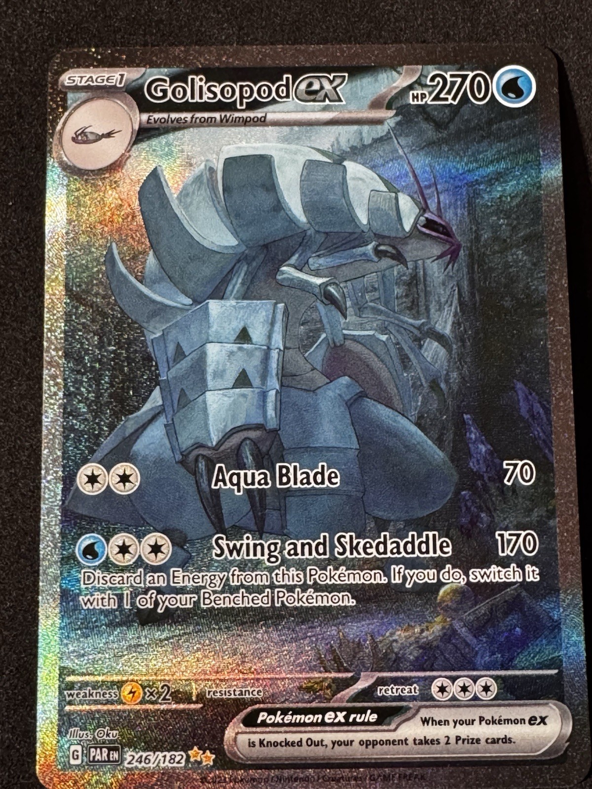 Golisopod EX 246/182 Holo Special Illustration Rare Paradox Rift Pokemon TCG NM