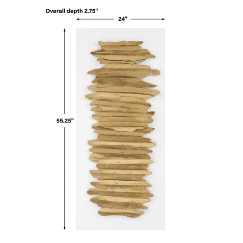 Uttermost Lev Contemporary Iron Metal Wall Decor in Antique Gold/White - Picture 8 of 8