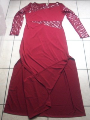 ''BODYFLIRT boutique'' weichfließendes langes Kleid mit Glitzersteinchen Gr.40/42
