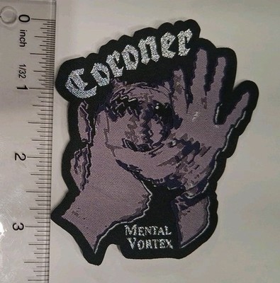 coroner mental vortex Laser Cut Woven Patch