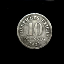 10 Pfennig 1922 Deutsches Reich german empire DR sehr sch&ouml;n erhalten