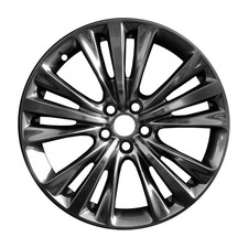 20x9 5 Triple Spoke Alloy Wheel Painted Black Smoked Hypersilver 560-73791